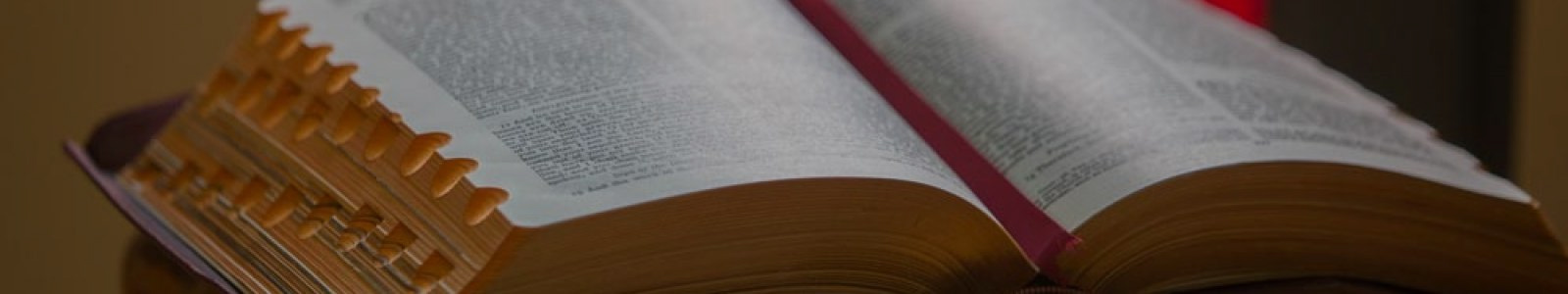 Close up of Bible at Ballyvaloo