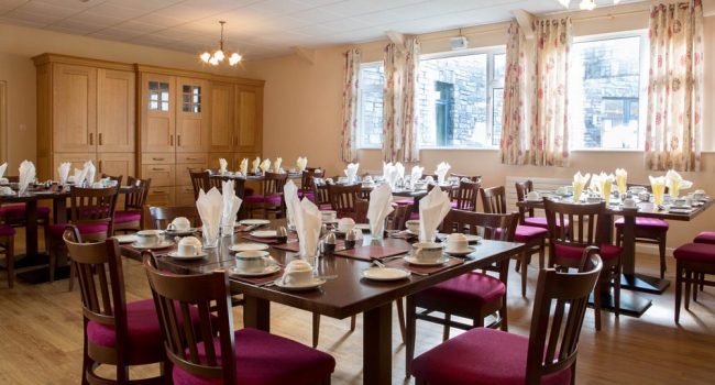 Dining Room - fully set for lunch